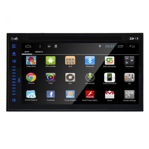 1080p 7&#034; 2din android 4.4 car gps dvd player wifi 3g radio 7 color buttons ipod