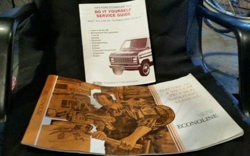 1979 ford econoline  factory shop manual set, vintage ford van manual