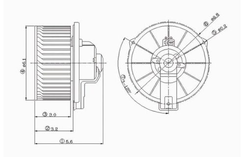 Depo 334-58004-000 replacement blower motor for dodge neon (w/ air conditioner)