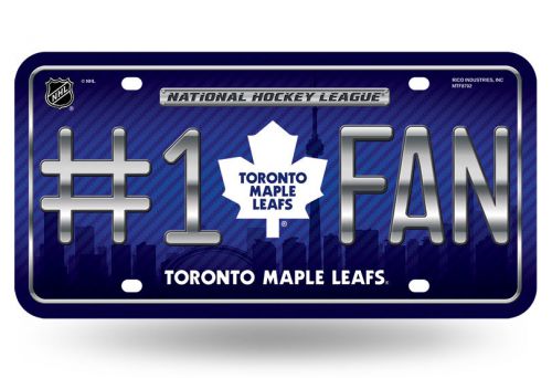 Toronto maple leafs #1 fan metal license plate