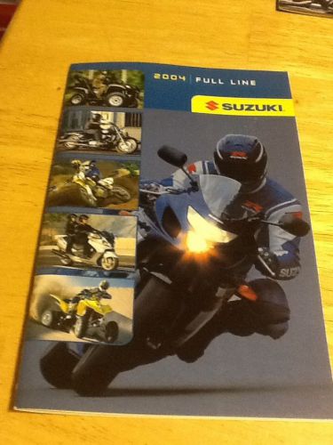 2004 suzuki full line motorcycle quad scooter brochure catalog vstrom 650 1000