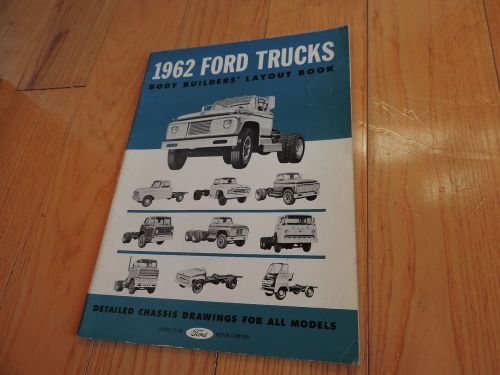 Old 1962 ford truck body builders layout book service manual