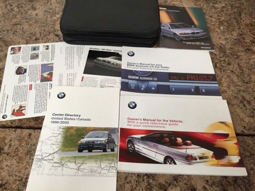 2001 bmw 323ci owners manual - set w/ case &amp; free same day shipping