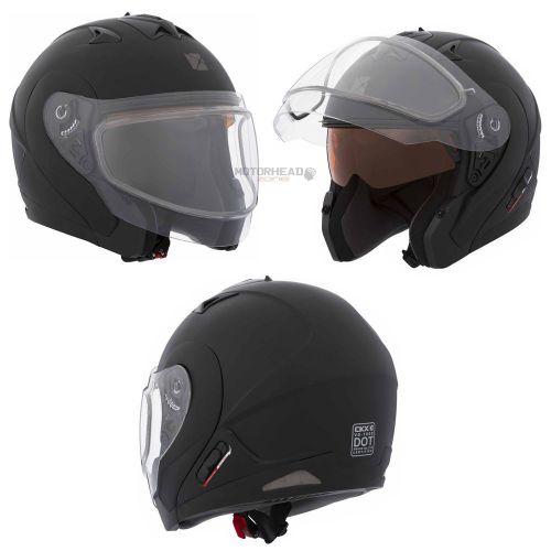 Snowmobile helmet open face ckx vg-1000 rsv 2xlarge black mat great quality