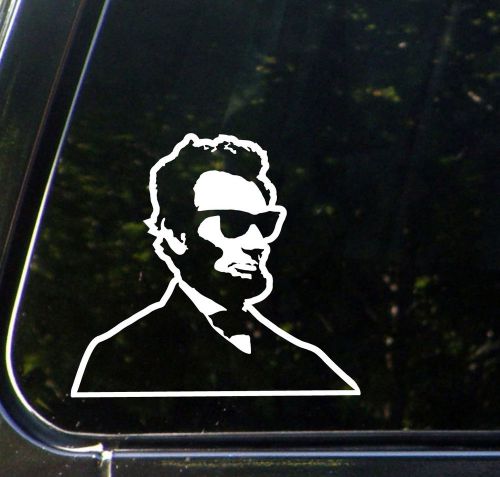 Car - cool abe - abraham lincoln - vinyl car decal - yydco. (6&#034;w x 5.5&#034;h)