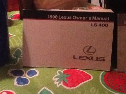 1998 lexus ls 400 owner&#039;s manual free shipping
