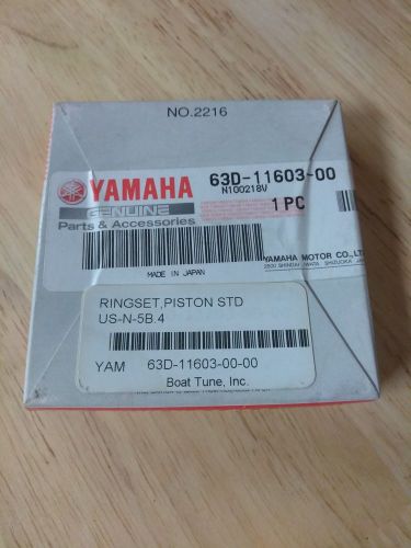 Nos yamaha outboard piston ring set std 63d-11603-00-00 lot 586