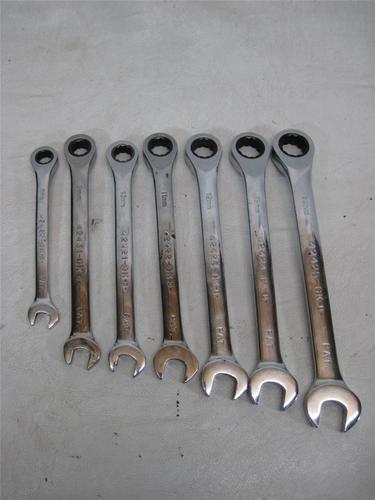 Craftsman 7-piece 8mm-14mm combination reversible wrenches ratcheting 