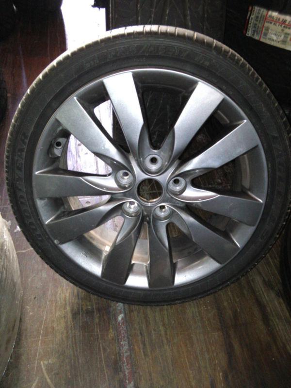 Kia motors 17" factory take offs alloys wheels rims w/215/45/17 goodyear tires
