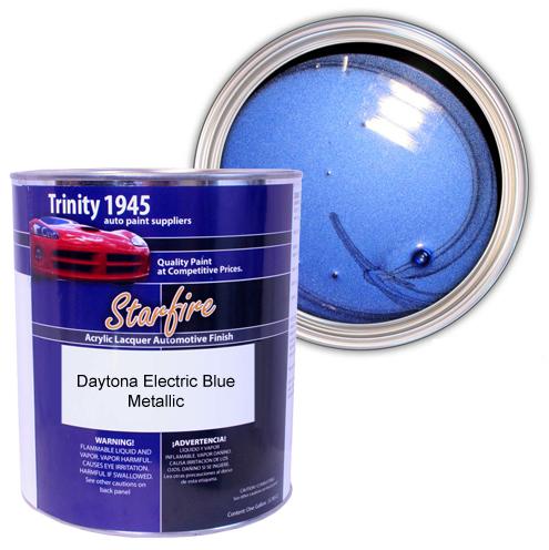 1 gallon daytona electric blue metallic lacquer paint