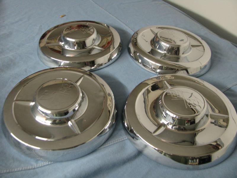 1958 chevy  dog dish poverty hubcaps (4)