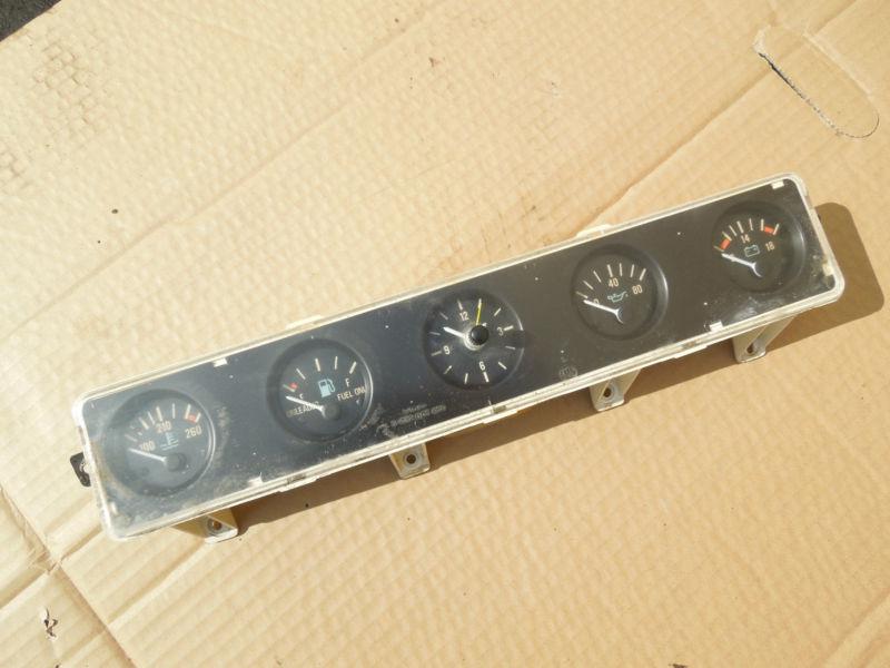 Factory center cluster gauges, jeep wrangler yj, 1987-1991