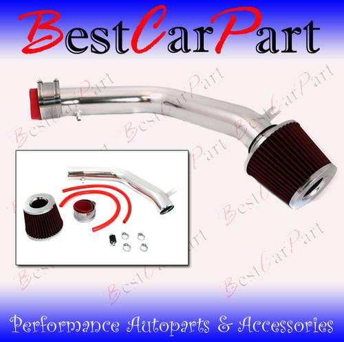 Bcp red 03-07 accord v6 3.0l cold air intake induction kit + filter