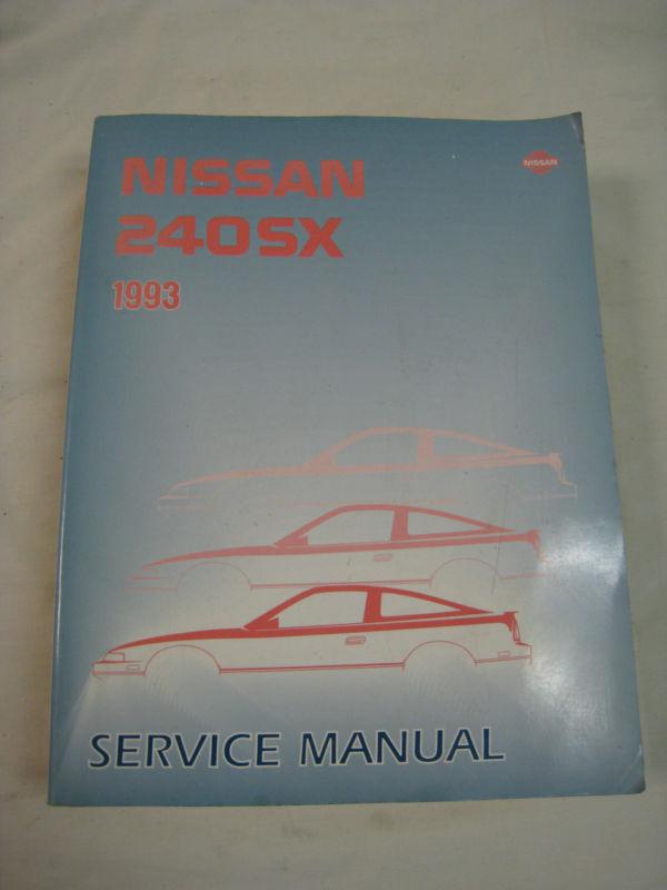 1993 nissan 240sx oem factory shop service repair manual workshop book 93 s13