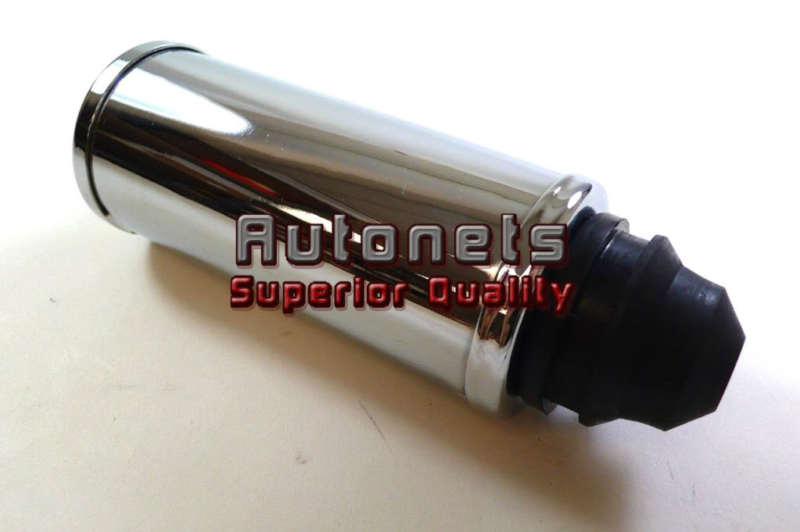 4" tall push in chrome oil filler tube extension breather universal fit