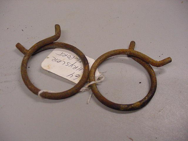 Pair of 1964 chrysler original hose clamps - used