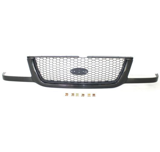 01-03 ford ranger argent honeycomb mesh black surround front grille grill new