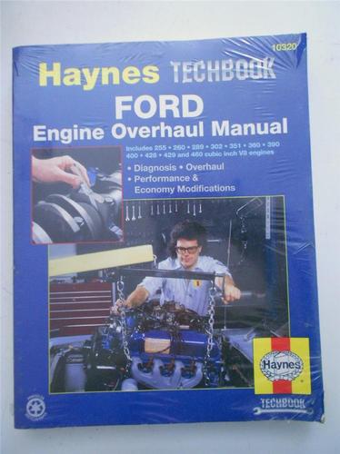 Haynes techbook 10320 ford engine overhaul manual   1850107637
