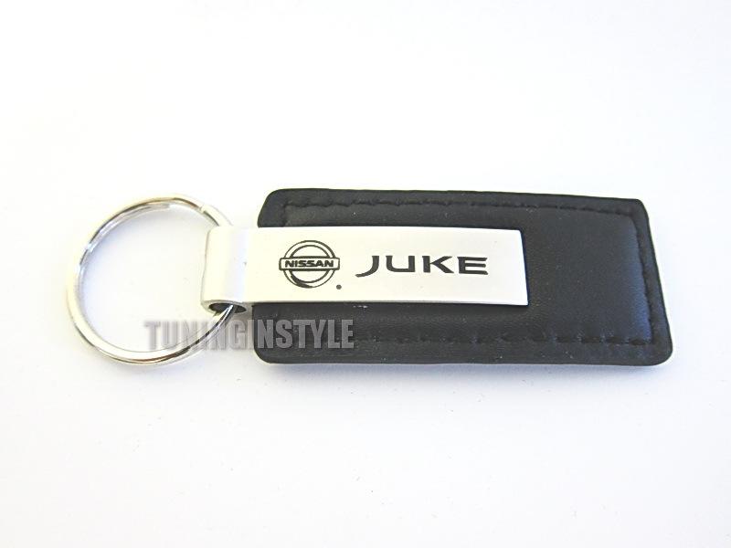 Nissan juke black leather keychain official licensed laser engraved new