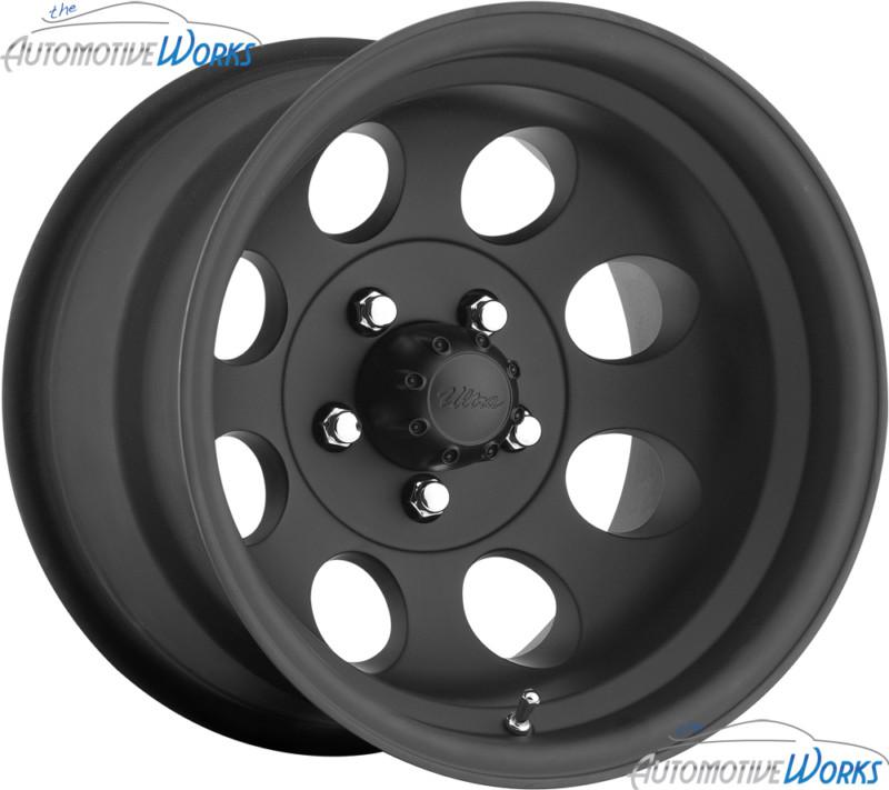 15x10 ultra type 164 5x139.7 5x5.5 -48mm matte black wheels rims inch 15"