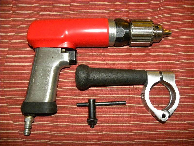 Snapon pdr5a reversible pneumatic 1/2" drill in mint condition w/key/boot&handle