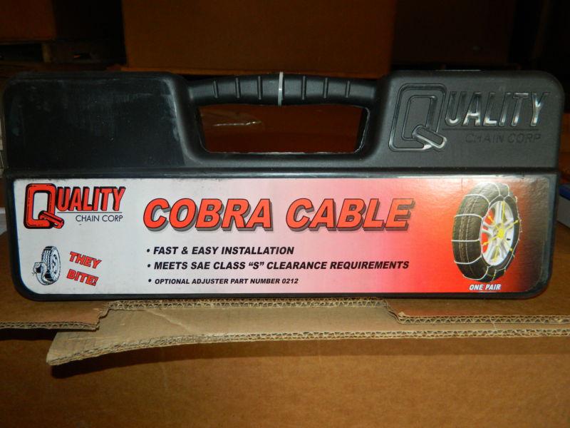 New quality chain 1042 cobra cable tire chain snow cables carbon steel rollers