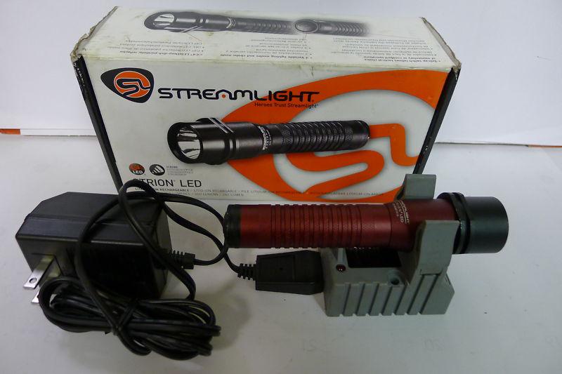 Streamlight 74341 strion led anodized red kit flashlight ac/dc