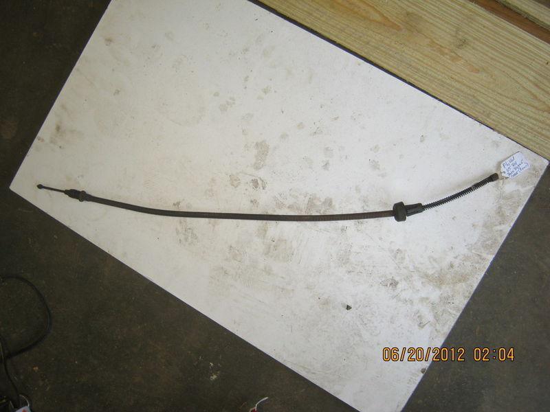 Plymouth valiant 1965 rh rear section parking brake cable / rear axle section