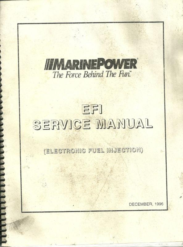 Marine power efi service manual 1996 electronic fuel injections