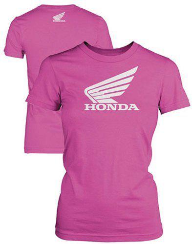 Honda womens big wing t-shirt pink xxl/xx-large
