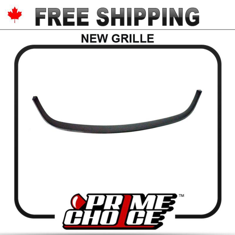 New black replacement front lower grille molding for a honda civic car