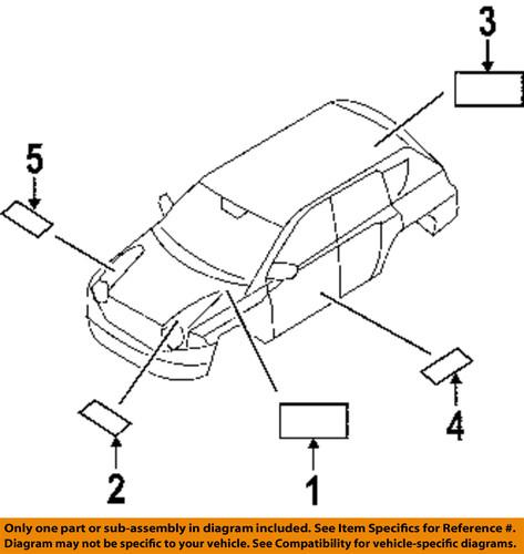 Jeep oem 5058519aa labels-ac label