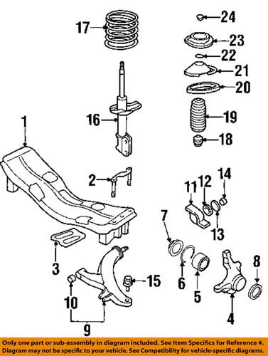 Subaru oem 20330ae33a coil spring/suspension coil spring