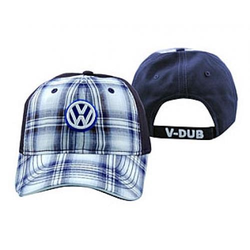 Vw true blue plaid cap