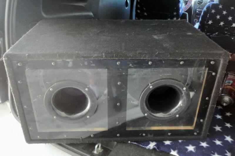 Used large speaker box 28 x 17 x 15 with 2-12 inch kenwood kfc-w3009 sub woofers
