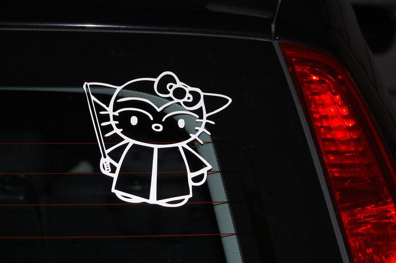 Hello kitty yoda star wars decal car ace sticker vinyl macbook laptop wall pro