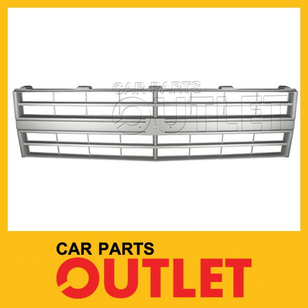 1985-1990 1991 chevy g30 front grille argent plastic silver w/o mldg g10 g20 van