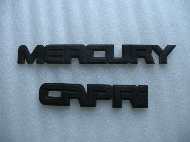 1993 mercury capri rear trunk emblem logo decal set 93