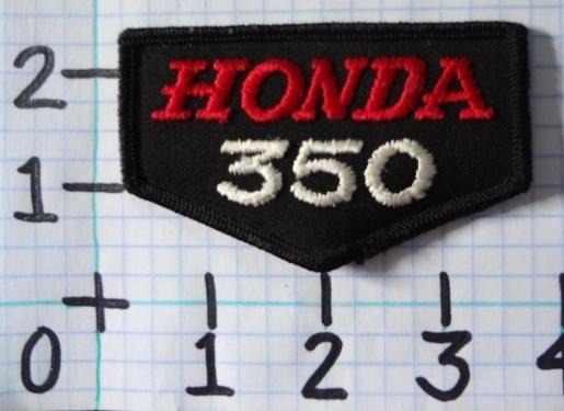 Vintage nos honda 350 motorcycle patch from the 70's 011
