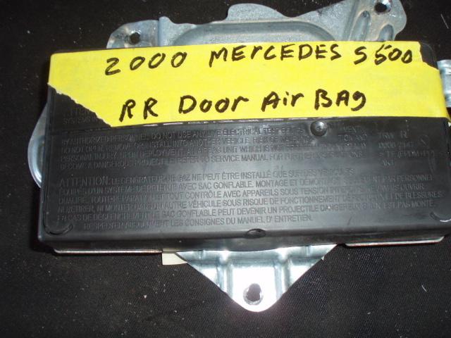 2000 mercedes s500 door air bag airbag side impact  right rear passenger