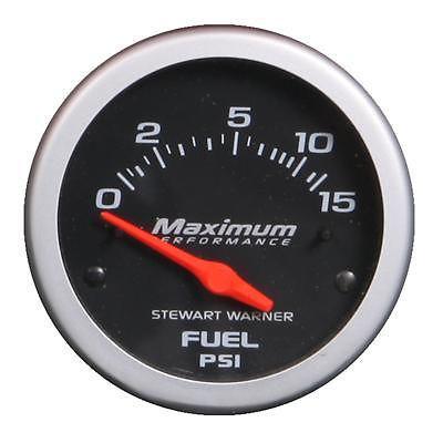 Stewart warner maximum performance electrical fuel pressure gauge 2 1/16" dia