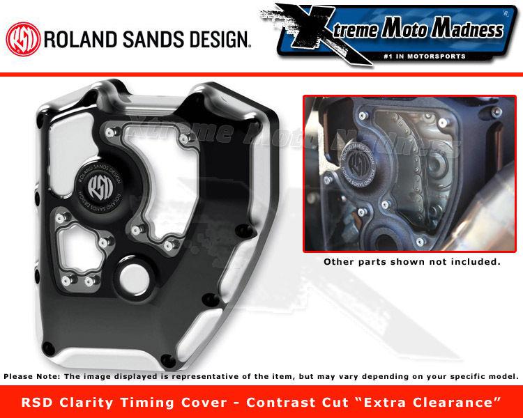 Rsd roland sands design clarity timing cover contrast cut flh extra clearance 