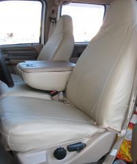 Exact seat covers: 1999-2007 ford f-series front & rear set in gray velour