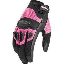 New icon twenty-niner womens motorcycle mesh gloves, pink, xs