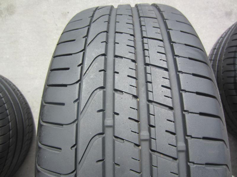 4 used bmw 745 750 tires 245/45/19 & 275/40/19 pirelli pzero p zero rft run flat