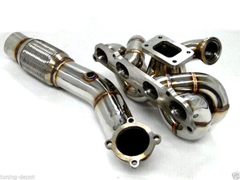 OBX Turbo Manifold for 00-04 Toyota Celica GTS 2ZZ T3 Inlet Flange Stainless 