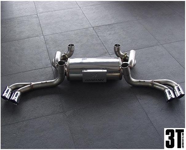 Hamann sport muffler 4 tailpipes round without exhaust flap for ferrari f430 