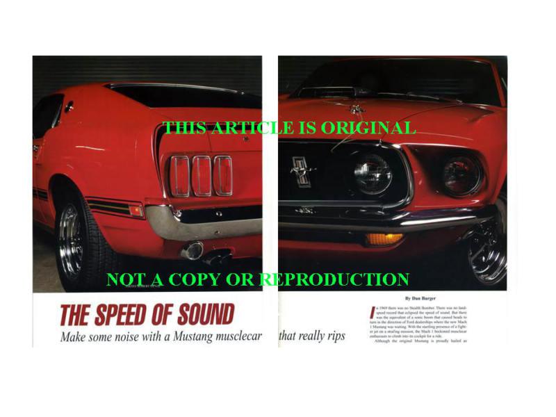 1969 & 1970 ford mustang mach i article **last chance**