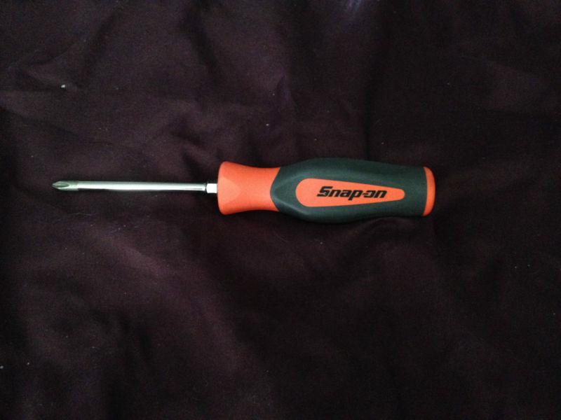 Snap on tool screwdriver driver orange instinct hard handle phillips head #2 tip