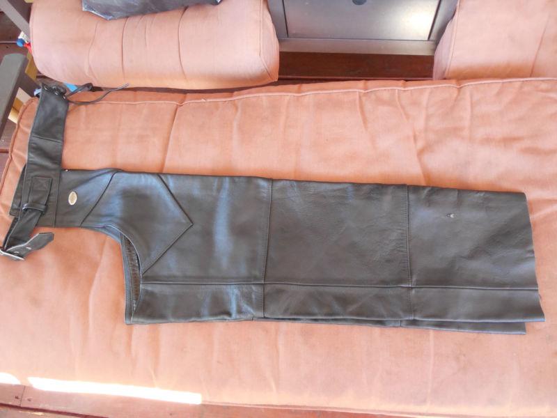 Ladies harley davidson brand leather chaps size large